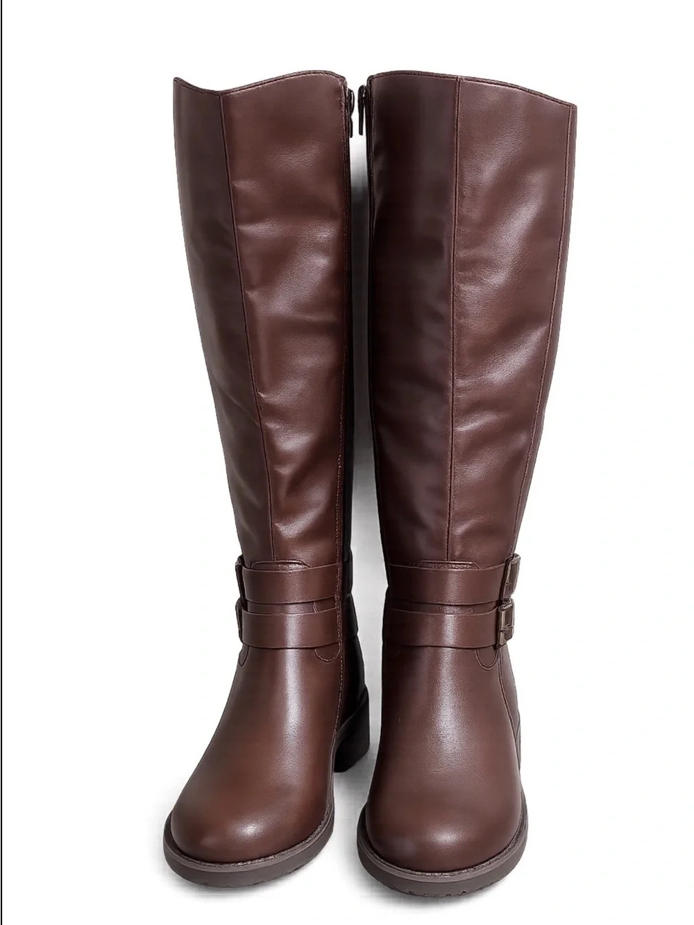 New Style&Co Women’s Maliaa Faux Leather Riding Knee-high boots size 5